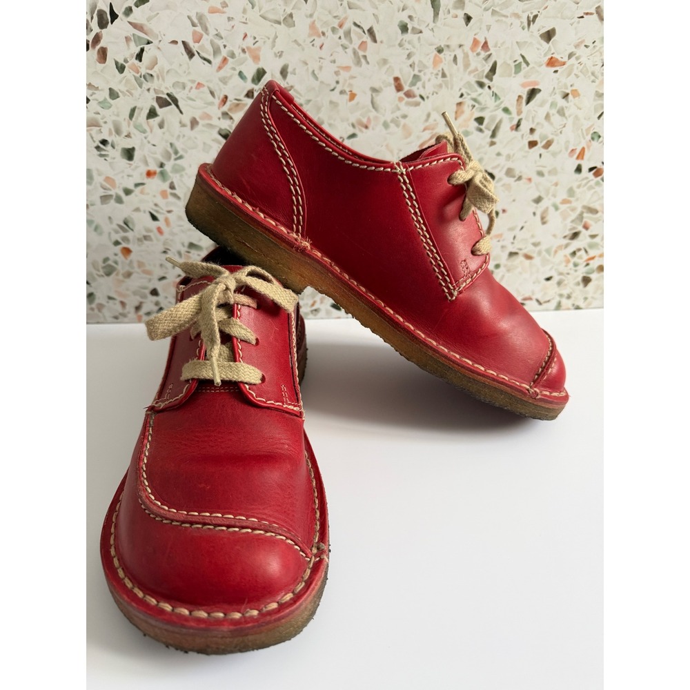 Duckfeet Jylland Red Leather Lace Up Derby Shoes EU 42 US Women's 10.5-11